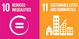 Goals : 10. reduced inequalities, 11. sustainable cities and communities