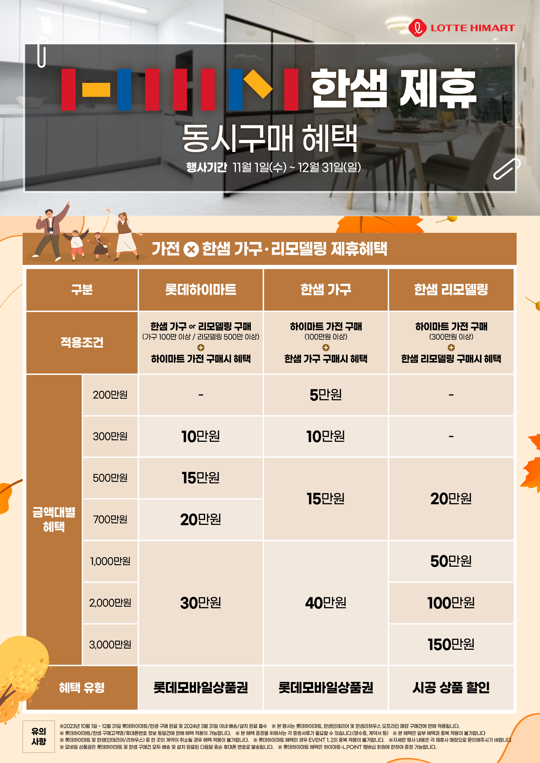 하이마트 x 한샘 제휴 이벤트