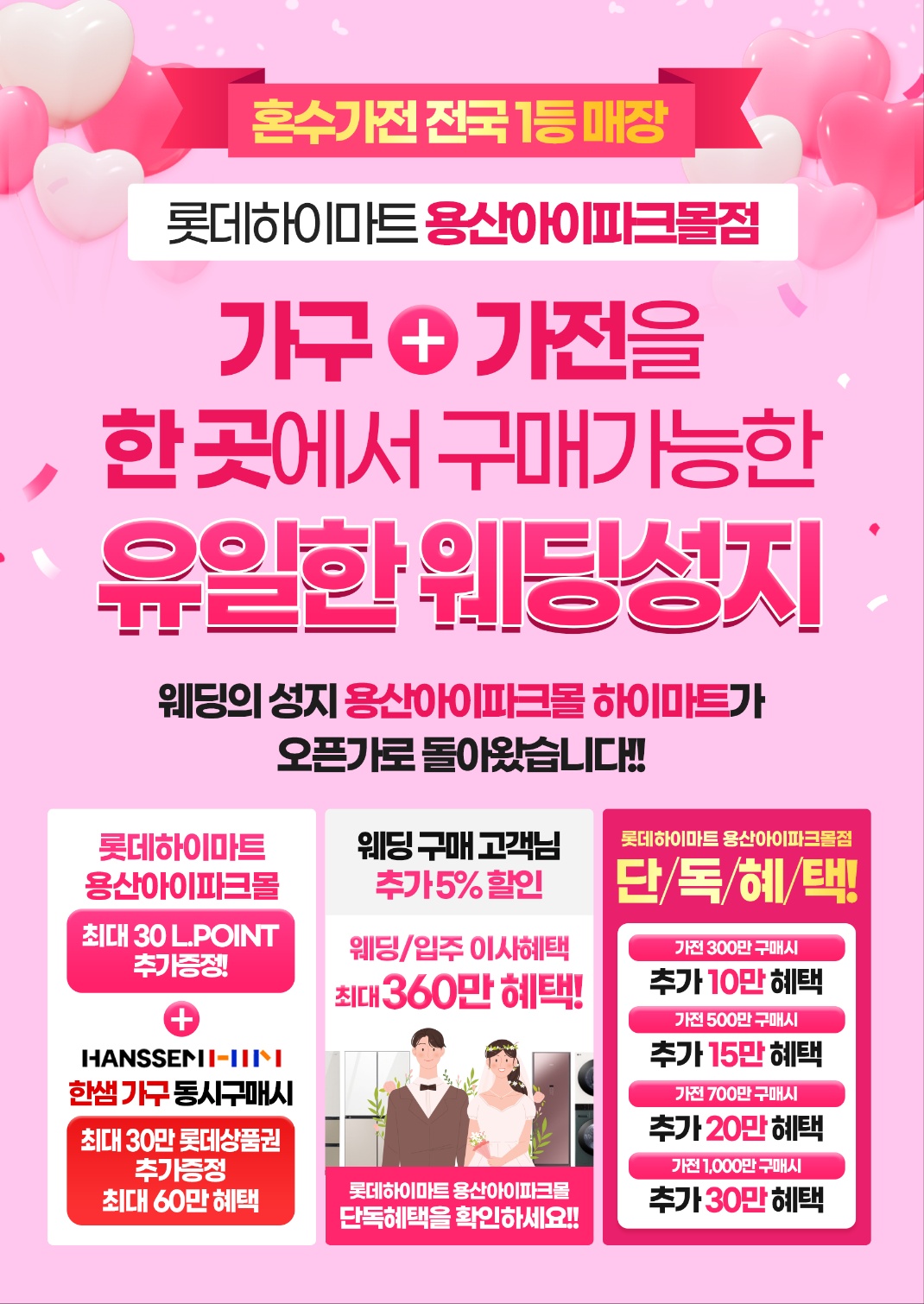 ★혼수가전 전국 1등★ 롯데하이마트 용산아이파크몰점